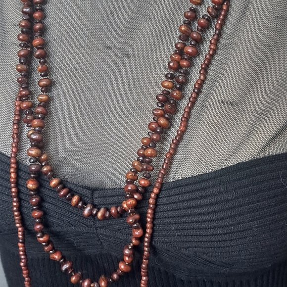 Set of two strands necklace - Picture 4 of 8